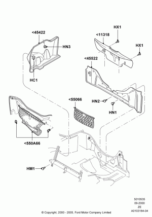 Load Compartment Trim, Coupe; 18/SEP/2000-12/MAY/2004