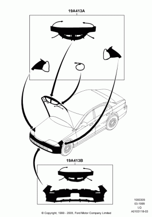 Appearance And Maintenance Aids, Front Mask; 22/MAR/1999-18/JUL/2005