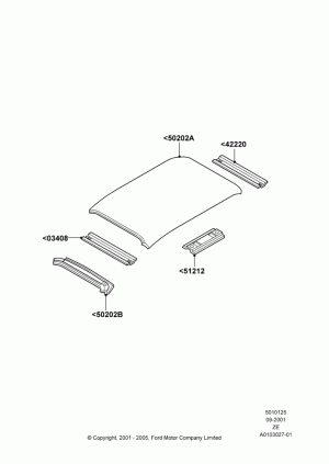 Roof - Sheet Metal; 18/SEP/2000-12/MAY/2004