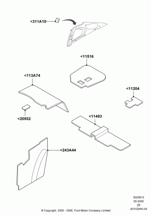 Insulators - Rear; 18/SEP/2000-12/MAY/2004