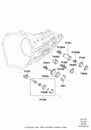 Servos and Accumulators, 4R70/4R75 W/E 4 Speed Trans; 18/SEP/2000-04/AUG/2003