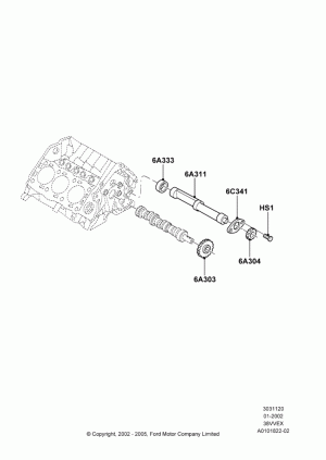 Balance Shafts and Drive, 3.8 OHV EFI; 18/SEP/2000-30/SEP/2003