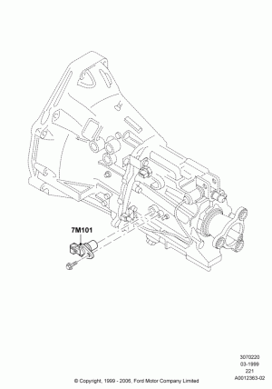 Transmission Modules and Sensors, 5 Spd Man Trans Getrag-221; 22/MAR/1999-13/APR/2006