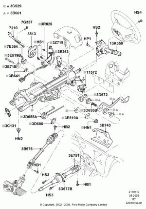 Прокладки, сальники, уплотнители рулевого управления