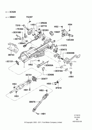 Прокладки, сальники, уплотнители рулевого управления