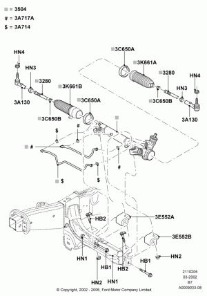 Тяга рулевая, маятник, поперечная тяга