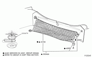 SOFT, INTERIOR TRIM-Luggage compartment - hold down net - B/T 54