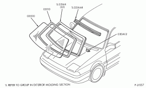 INSTRUMENT PANEL AND FLOOR-Windshield
