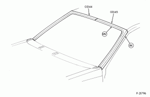 TOPAZ -- BODY TYPE 54 - WINDSHIELD