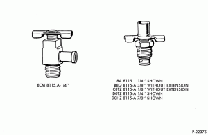 DRAINCOCK (RADIATOR) - DRAINCOCKS, SELECTED BY SIZE
