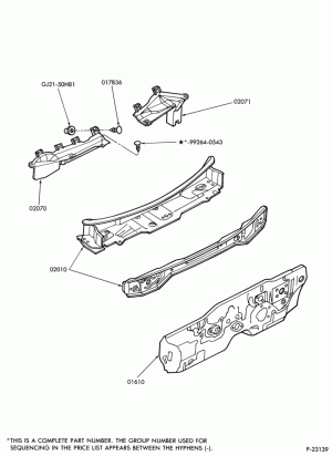 SHEET METAL-54, 58, 61 & 74 - cowl sheet metal
