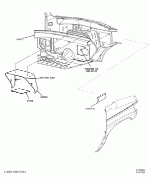 SOFT, INTERIOR TRIM-Dash insulators-E150/450