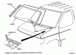 CONSOLE, DASH, WINDSHIELD-Windshield parts-E150/350, E550