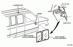 BODY SIDES AND QUARTER-Sliding door - cargo door & related parts-E150/450