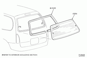 LIFT/TAILGATE, BACK-OF-CAB, BACK WINDOW-Rear liftgate - window parts - stationary-DM