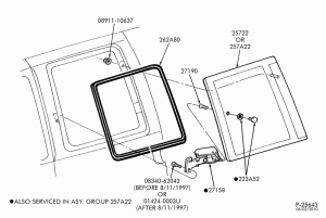 BODY SIDES AND QUARTER-Body side door window parts-DM