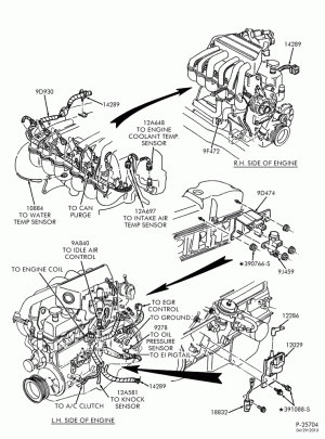 ELECTRICAL SYSTEMS-Wiring system - engine - 6 cyl. 4.9L-E150/350,E(Super Duty)