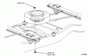 SPARE WHEEL CARRIERS-Spare wheel stowage - commercial & cutaway-E350/550