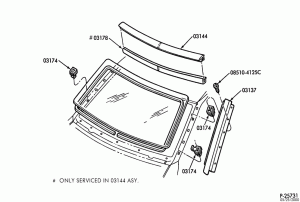 MOULDING - WINDSHIELD