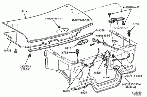 Крышка, дверь багажника