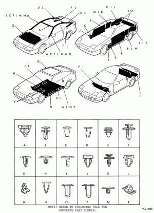 SOFT, INTERIOR TRIM-Trim clips & fasteners - Page A