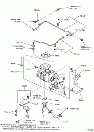 4 CYL. 2.2L-Turbocharger (TC) installation