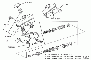 BRAKES-Brake master cylinder assembly