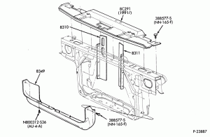 RADIATOR, GRILL AND COOLING-RADIATOR GRILLE AIR DEFLECTORS