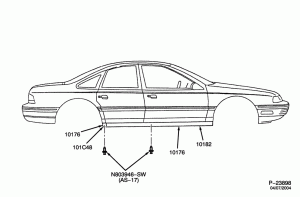 MERCURY -- BODY TYPE 54 - ROCKER PANEL