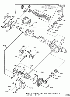 REAR AXLE-REAR AXLE- Dana (Spicer) 248 (60-1)locking &  non-locking - full float axle-E250/350