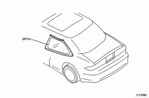 BODY SIDES AND QUARTER-Window parts - quarter
