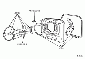 LIFT/TAILGATE, BACK-OF-CAB, BACK WINDOW-Fuel filler door & related parts-E150/450