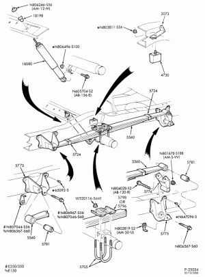 SPRING, STABILIZERS, REAR SUSPENSION-Rear suspension-E150/350,E(Super Duty)