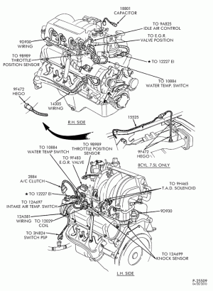 ELECTRICAL SYSTEMS-Wiring system - engine - 8 cyl. 5.0L & 5.8L-E150/350,E(Super Duty)