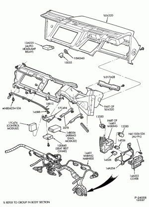 DISTRIBUTOR AND IGNITION SYSTEM-Instrument panel relays and warning indicator panel
