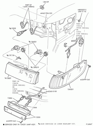 LAMPS-Headlamps, parking, cornering & fender side marker lamps - Mercury
