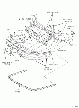 SPEEDOMETER, BUMPERS, MIRRORS AND WIPERS-Bumper - rear