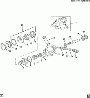 STEERING PUMP ASM (LQ7/2.2S) DIESEL