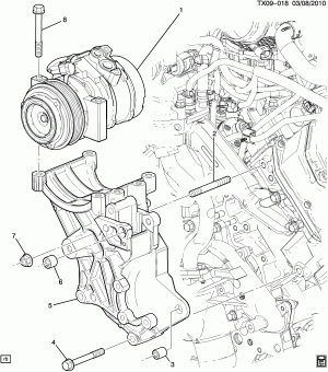 A/C COMPRESSOR MOUNTING (LML/6.6-8)