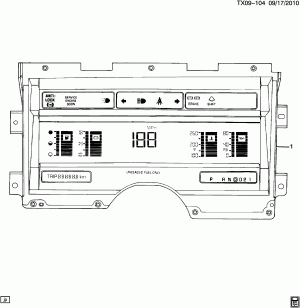 CLUSTER ASM/INSTRUMENT PANEL (VACUUM FLUORESCENT)