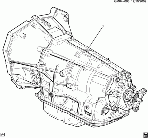 AUTOMATIC TRANSMISSION ASSEMBLY (6L45 MYA, REAR WHEEL DRIVE MX0)