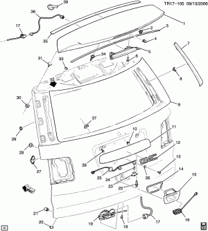 LIFTGATE HARDWARE PART 2 (G.M.C. Z88)