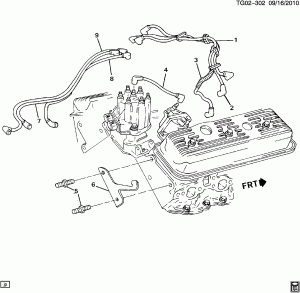 SPARK PLUG WIRING (LB4/4.3Z)