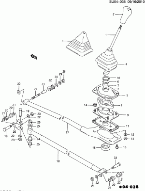 SHIFT CONTROLS/MANUAL TRANSMISSION (MM5)
