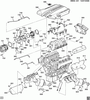 ENGINE ASM-4.6L V8 PART 5 MANIFOLDS & FUEL RELATED PARTS (LH2/4.6A)