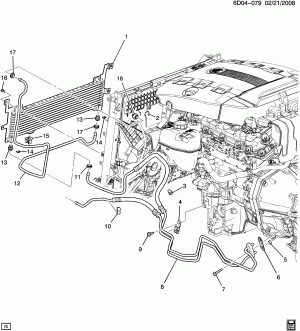 AUTOMATIC TRANSMISSION OIL COOLER PIPES (MYA,MYB, ALL-WHEEL DRIVE MX7, EXTRA CAPACITY V03)