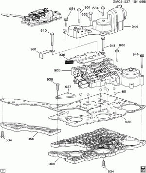 AUTOMATIC TRANSMISSION (MH1) PART 5 HM 4T80-E LOWER CONTROLS