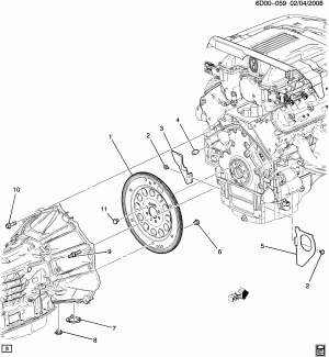 TRANSMISSION TO ENGINE MOUNTING (AUTOMATIC MYD)