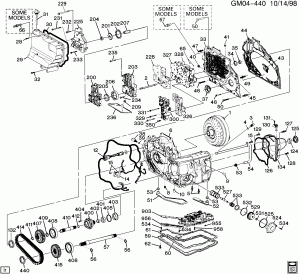 AUTOMATIC TRANSMISSION (MH1) PART 1 HM 4T80-E CASE & RELATED PARTS