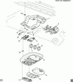 CONSOLE/ROOF (SUN ROOF CF5)